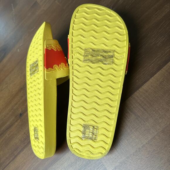 Forever 21 Flamin' Hot Shoes Womens Size 8 Yellow Chester Cheetah Slide Sandals - Picture 6 of 10